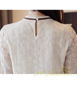 在庫ある | 短納期ブラウスレディースシャツ レースブラウス ビジネスカジュアルシャツトップス オフィスブラウス フォーマルシャツ 薄手 春夏衣装 通学通勤 リボン付き