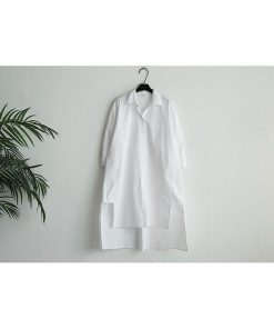 シャツ・ブラウス | ワンピース 秋服 レディース 長袖ワンピース シャツワンピース ロングシャツ ゆったり ブラウスシャツ 通学通勤 20代30代 40代50代 無地 トップス