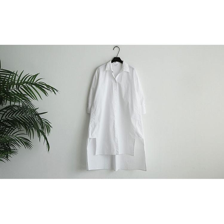 シャツ・ブラウス | ワンピース 秋服 レディース 長袖ワンピース シャツワンピース ロングシャツ ゆったり ブラウスシャツ 通学通勤 20代30代 40代50代 無地 トップス