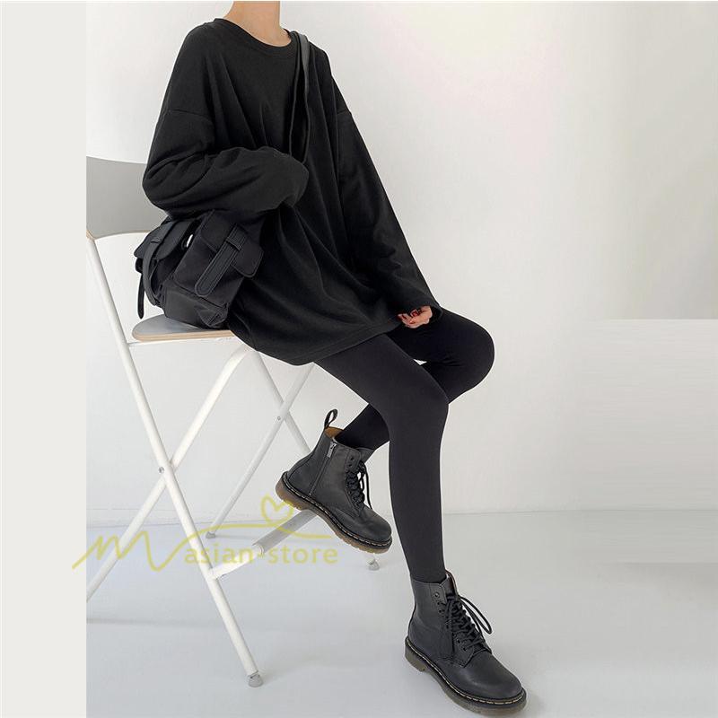 tシャツ・カットソー | 長袖tシャツ レディース クルーネック 長袖 Tシャツ ロングTシャツ 20代30代40代50代 ゆったり 体型カバー 通勤通学 お出かけ カジュアル インナー 快適 着痩せ