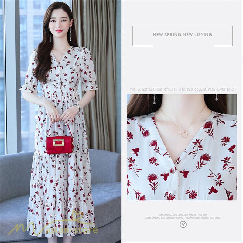 マキシ | ロングワンピース レディース カジュアル 半袖 ロング丈 ワンピース 着痩せ サマーワンピース おしゃれ カジュアル 上品 きれいめ 花柄 40代 20代 夏服 30代