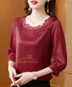 ｔシャツ・カットソー | Ｔシャツ レディース きれいめ 40代 春夏 上品 半袖Tシャツ ブラウス 20代30代40代50代 シフォンシャツ ママ カジュアル 人気 着痩せ お出かけ 上品 フェミニン