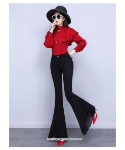 チノ・テーパード・ジョガー・スキニーパン | ロングパンツ レディース ハイウエスト フレアパンツ 着痩せ 通勤 OL オフィス 美脚ライン 秋冬 暖か オシャレ 50代 30代 無地 20代 40代 送料無料