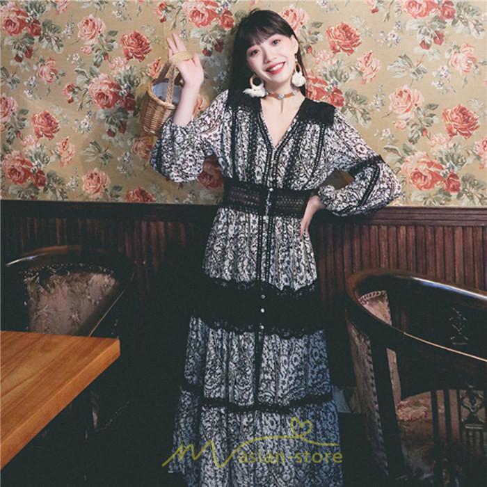 マキシ | マキシワンピース レディース ロングワンピース 大人 黒 Vネック 着痩せ フランス風 上品 高品質 きれいめ シフォン レース 人気 パーティー 二次会 夏秋新作