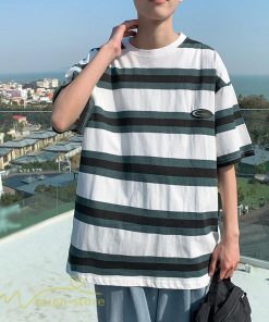 Tシャツ | Tシャツ メンズ 半袖 ゆったり ボーダー おしゃれ 半袖カットソー ファッション カジュアル体型カバー トップス メンズスタイル 夏新作
