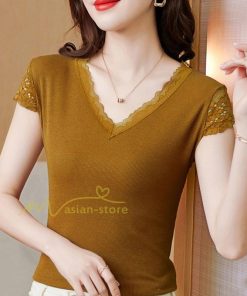 ｔシャツ・カットソー | Ｔシャツ レディース きれいめ 40代 春夏 上品 半袖Tシャツ ブラウス 白トップス オシャレ 韓国風 ママ 20代30代40代50代 フェミニン カットソー レース付き