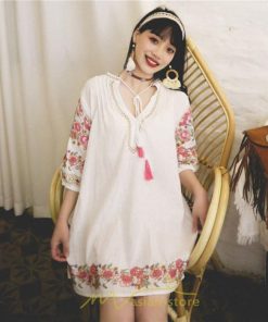 ミニ丈 | ワンピース 大人可愛い 膝上 ミニ 夏 秋 花柄 レディース 花柄 ドレス リゾート きれいめ 10代 20代 30代 40代 お呼ばれ 刺繍 かわいい 50代 小柄 リゾート