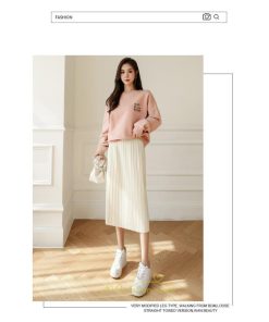 スカート | フレア レディース 40代 きれいめ おしゃれ 着痩せ 秋 冬 ボトムス ロング プリーツ20代 スリット Aラインゆったり 50代 30代