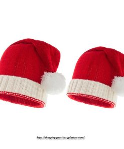レディース | サンタ帽子 クリスマス 厚手 2022 サンタクロース 帽子 ふわふわ パーティー コスプレ サンタ 仮装 接客 子供 大人 イベント ニット 2type 親子