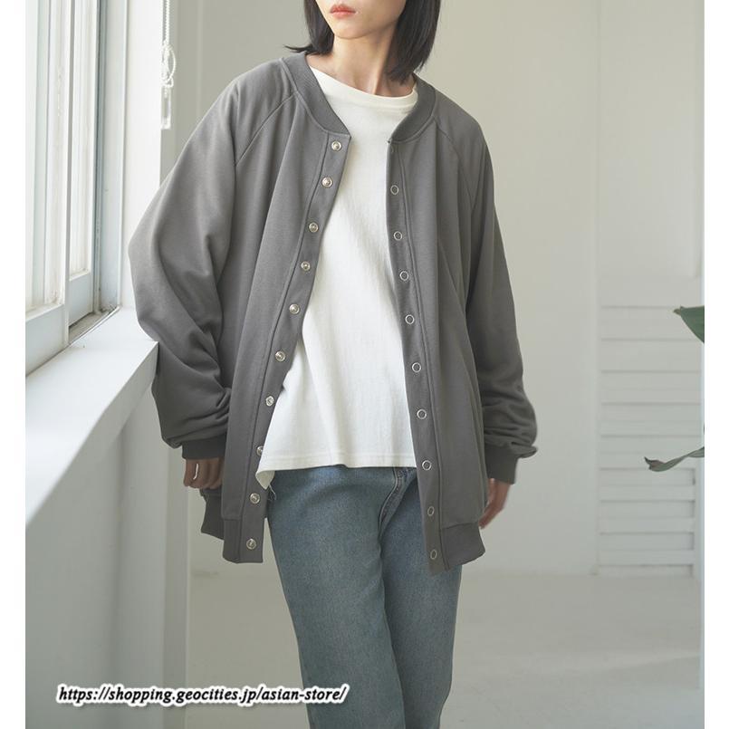 コート・ジャケット | コクーン2WAYカーデ カーディガン レディース 長袖 ジャケット アウター ゆったり コート 秋冬 スタンドカラー 前後 ミドル丈 ボタン ポケット トレーナー