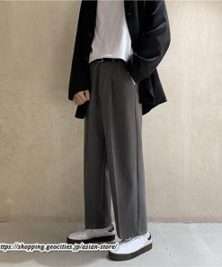 スラックス | パンツ ビジネスパンツ ワイドパンツ 無地 20代 30代 メンズ ゆったり 春 秋 冬 薄手 カジュアル 40代 オフィス フォーマル 50代 大きいサイズ