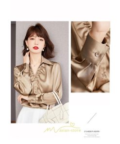 シャツ・ブラウス | ブラウス シャツ レディース トップス フォーマル ｖネック オフィス カジュアル 長袖 あったか 入学式 入園式 卒業式 卒園式 結婚式 母 冬 秋 春 通勤 ママ