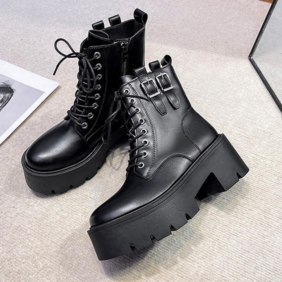 ショートブーツ | レースアップショートブーツストームブーツ