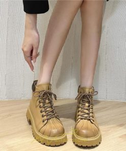 ショートブーツ | ブーツ レディース 厚底 編み上げ 厚底 痛くない 歩きやすい  疲れない 滑りにくい お出かけ 旅行 秋 お食事会 二次会 デート 女子会 春