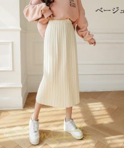 スカート | フレア レディース 40代 きれいめ おしゃれ 着痩せ 秋 冬 ボトムス ロング プリーツ20代 スリット Aラインゆったり 50代 30代