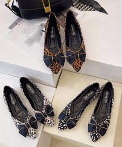 パンプス | レオパード柄ポインテッドトゥ