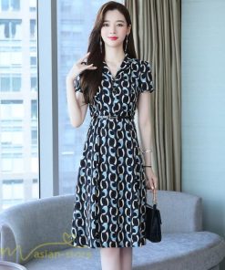 ミディアム | ワンピース レディース 着痩せ 半袖 膝丈 ミディアムワンピース ファッション ミディアムワンピース 夏 Vネック サマーワンピース 上品 日常感 大きいサイズ