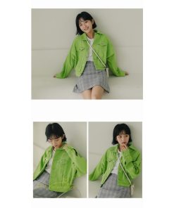 デニムコート | レディース デニムジャケット ジージャン カジュアル Gジャン ショート丈 ボタン ポケット アウター ラペル ゆったり ジャケット 無地 長袖 シンプル 学生風