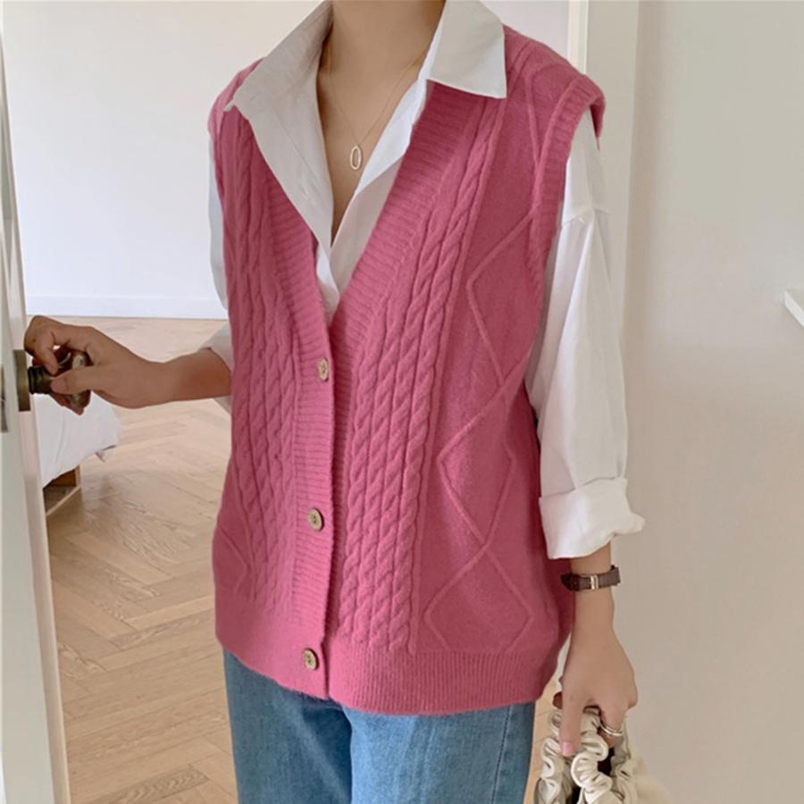 ニット・セーター | Vネック ニットベスト レディース春秋冬