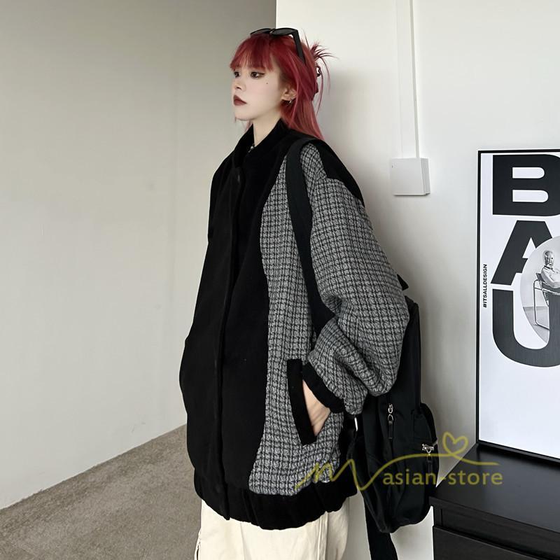 コート・ジャケット | ジャケット レディース アウター 長袖 ブルゾン メンズ スタンドカラージャケット トップス 20代30代 ゆったり 40代50代 オーバー Oversize 羽織り 秋冬