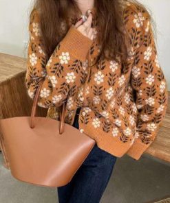 ニット・セーター | 花柄 ジャガードカーディガンレディース