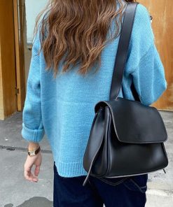 ショルダーバッグ | シンプル 韓国風 2way肩掛けバッグ 斜めがけバッグ 通学 フェイクレザー フリップバッグ レディース 通勤