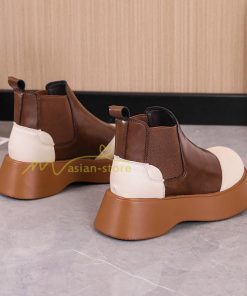 ショートブーツ | ブーティー ブーツ 厚底ブーツ レディース シューズ 靴 太ヒール チャンキーヒール 合皮ブーツ PUブーツ くつ 黒靴 春秋冬 美脚 大人 厚底靴