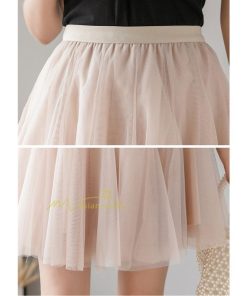 スカート | レディース インナーパンツ付き ミニショート丈 チュール通勤通学 着回し ウエストゴム 春夏 20代30代40代 上品 韓国ファッション