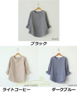 シャツ・ブラウス | ブラウス トップス 半袖 レディース 韓国風 2022新作 体型カバー 半袖ブラウス 20代 30代 40代 50代 60代 大人 無地 おしゃれ 夏服 春 ゆったり 可愛い 夏