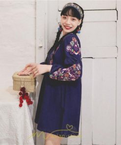 ミニ丈 | ワンピース レディース 長袖 夏秋 きれいめ 大人膝上 リゾート 花柄 おしゃれ 可愛い 通勤 お呼ばれ 綿麻 レトロ がーりー 甘め エスニック風 デート