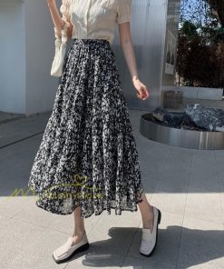 スカート | ロング 秋 花柄 柔らか ボトムス レディース ロングマキシ丈 シンプル 無地 カジュアル 着痩せ コーデ 春 30代 50代 秋20代 シフォン 40代 夏