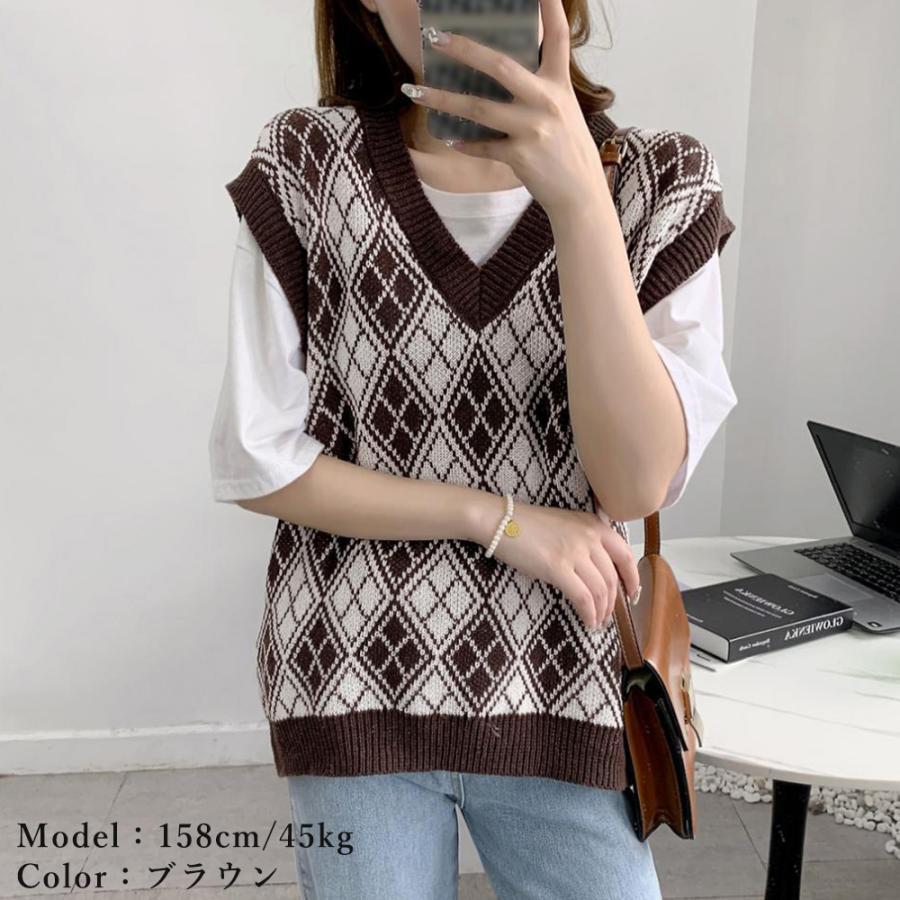 ニット・セーター | ニットベストレディース秋冬ニットトップス