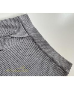 スカート | ニットタイトストレッチスリット入れロング丈 ミモレ丈 ハイウエスト 秋冬 ウエストゴム 美シルエット 楽チン