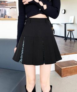 ミニスカート | ボックスプリーツスカート美脚ミニスカート