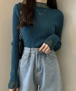 ニット・セーター | 長袖 ニットセーター レディース レース