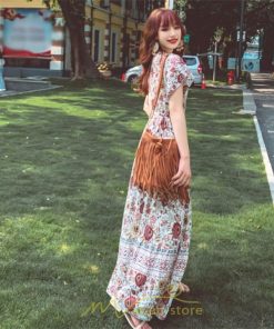 マキシ | ワンピース レディース ワンピ ロングワンピ ロング コットン ゆったり 夏 リゾート サマードレス かわいい 大人 Vネック オトナ 着痩せ レトロ 個性的