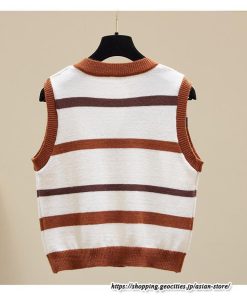 ベスト | ニットレディース トップス Vネック タンクトップ ノースリーブ 袖なし インナー ニット レイヤード風 20代30代 重ね着風 セーター 女ニット