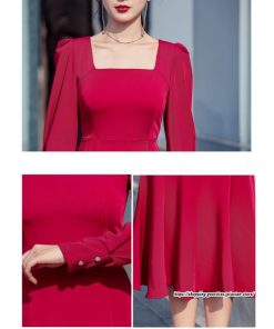 タイト | セクシーワンピース 二次会ワンピース 上品 高級感 ワンピース 長袖 タイトワンピース スリム 美ライン オフィス お呼ばれワンピース 結婚式 通勤 フォーマル