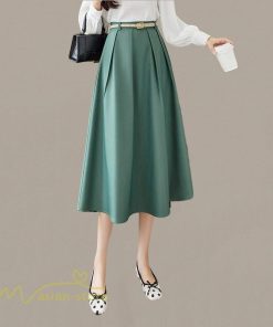 スカート | ロング丈 ボトムス レディース デイリー 上品 20代30代40代50代 カジュアル 通勤通学 お出かけ 着痩せ 夏物 韓国風 エレガント 体系カバー