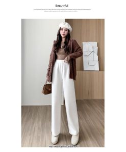 チノ・テーパード・ジョガー・スキニーパン | ワイドパンツ レディース 冬 秋 ニット きれいめ ボトムス ウエストゴム  ゆったり 体型カバー 着痩せ カジュアル 送料無料 10代20代30代40代50代