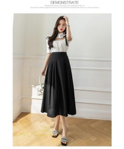 スカート | Aラインレディース 着痩せ 秋 冬 新作 ハイウエスト ロング丈 ウエストゴム 20代 30代 カジュアル OL ビジネス 秋冬 40代 コーデ 50代
