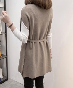 ニット・セーター | ノースリーブ ニットチュニック 韓国風