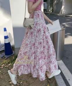 スカート | レディース シフォン フレア マキシ ロングウエストゴム マキシゆったり 普通着 お出かけ お呼ばれ カジュアル 通勤通学 リゾート