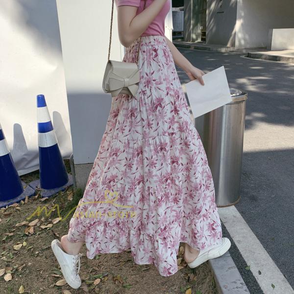 スカート | レディース シフォン フレア マキシ ロングウエストゴム マキシゆったり 普通着 お出かけ お呼ばれ カジュアル 通勤通学 リゾート