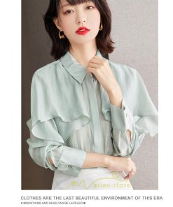 シャツ・ブラウス | ブラウス シャツ レディース 上品 ブラウス きれいめ 通勤 OL ビジネス ゆったり フリル シフォン 20代30代40代50代 2022新作 オフィス キレイめ おしゃれ 秋服