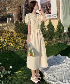 マキシ | ワンピース サマーワンピース Aライン レディース 無地 きれいめ ロングワンピース 通勤 通学 可愛い 気質 20代 30代 40代 Aラインワンピース 夏 韓国風 春