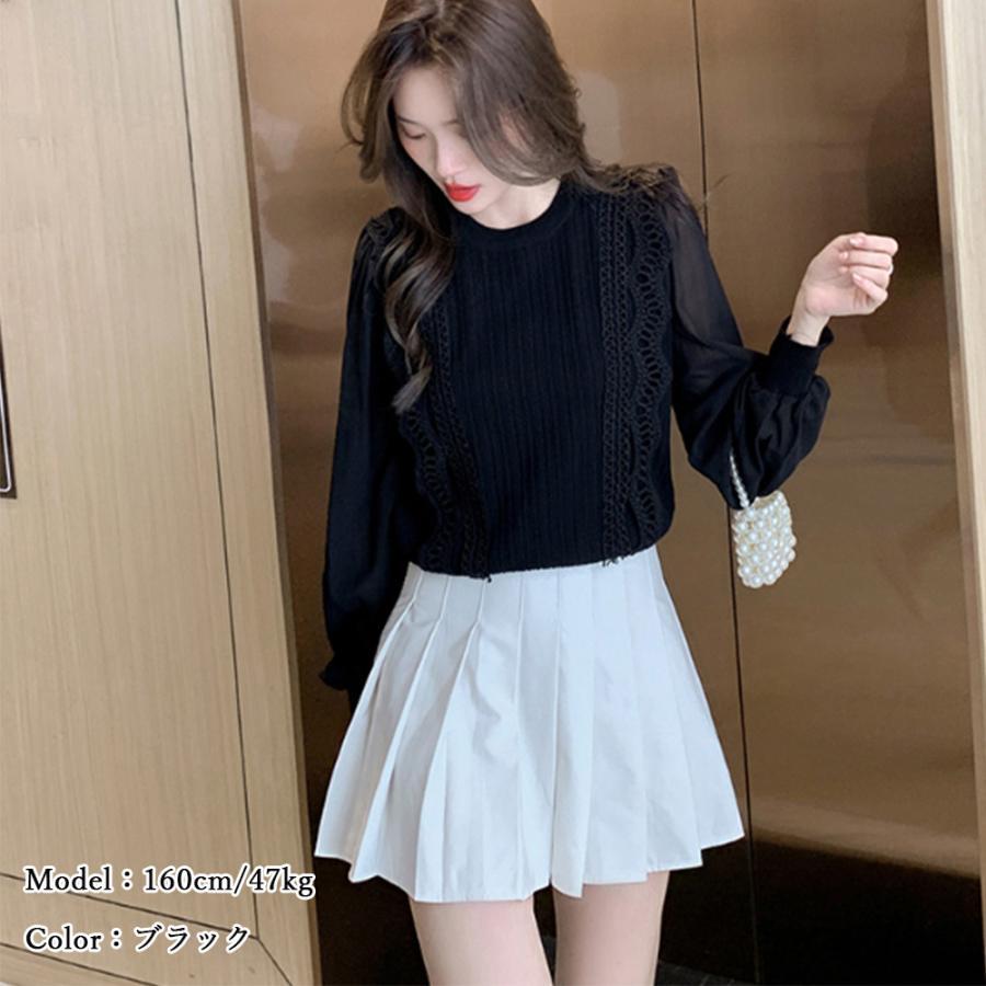 シャツ・ブラウス | ブラウストップス プルオーバー 異素材