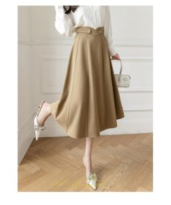 スカート | フレア ロング丈 膝丈 レディース フレアAライン 送料無料 通勤 通学 オフィス ビジネス フェミニン キレイめ お出かけ OL オシャレ