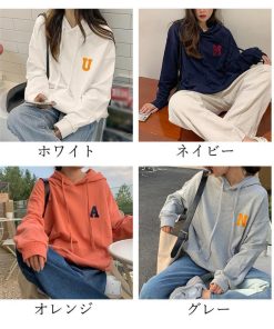 パーカ | パーカー フード付きト レディース 韓国