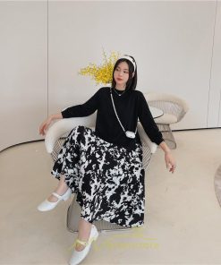 マキシ | ドッキングワンピース 秋 レディース 長袖ワンピース ロングワンピース 切り替えワンピース フェイク レイヤード風 Aラインワンピース お呼ばれワンピース